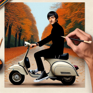 Photorealistic Black haired, tan skinned man, wearing all black,...