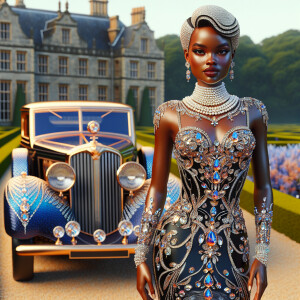 Create a vibrant, 3-D realistic illustration of an light skin, H...