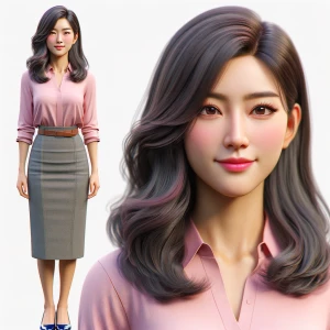 Generate Me a photo realistic image of 26-year old lady reporter...