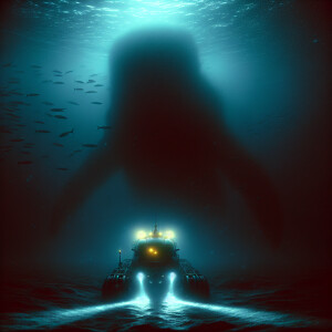An underwater vehicle called Neptune noticed a large shadow at a...