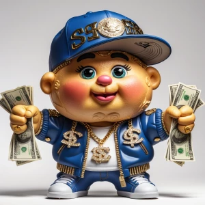 immaculately detailed and designed cartoon cabbage patch kids, w...