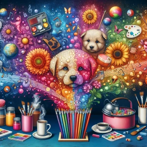 Generate an image that visualizes an imaginative mind coming to...