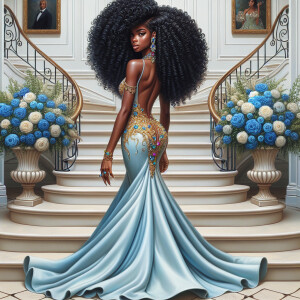 hyper realistic air brushed oil painting art image of a beautifu...