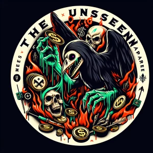 Create a circular hyper-realistic mascot logo with graffiti infl...