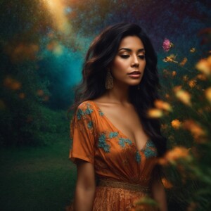 A Latina wife and her husband is giving her to a group of black...