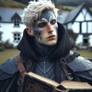 Caranthir-Ar-Fieniel from the Witcher. Black eldritch armor. Pal...