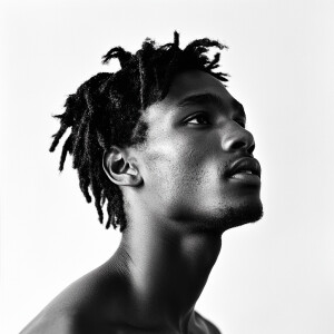 A 24-year-old African American man who appears to be 19, with sh...