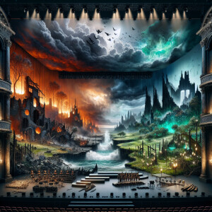 Absolutely! Let’s envision the set design for each act of the Bl...