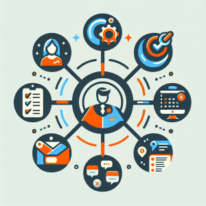 Design a professional logo for 'Customo', an All-in-One CRM desi...