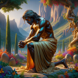 Craft a semi-close-up, vibrant and realistic 3-D depiction of an...