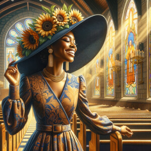 create a realistic airbrushed illustration of an African America...