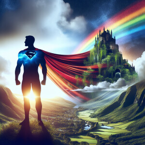 Create a compelling double exposure photograph that seamlessly m...