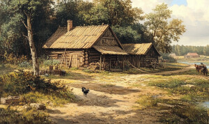 Планета, на которой появились люди. Вид с возвышенности. Раннее...