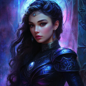 An ultra-realistic, intricately detailed portrait of Athena, the...