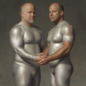 Create a photo illustration featuring head-to-toe portraits of t...