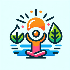 create a logo for Wellness Coach, about happier life, no text
