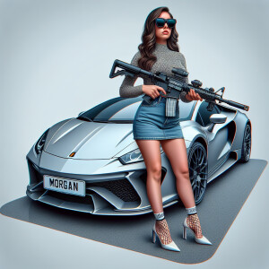 Create s 3d illusion for a profile picture where a 26 year old g...