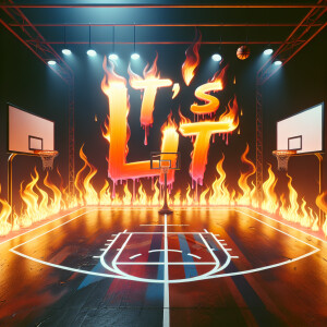 Construct an epic album cover for a playlist in a genre of hip-h...