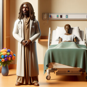 Create a more realistic and human-like 3-D image of an African-A...