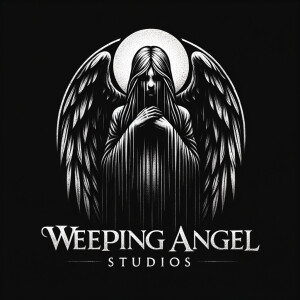 Design a dark and macabre logo for my recording studio. The name is Weeping Angel Studios