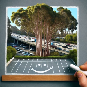 Draw some side by side parking stalls in a parking lot. I don't...