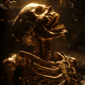 A realistic, high-definition artistic representation of a golden...