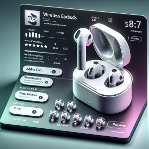 Create a product card for a AirPods