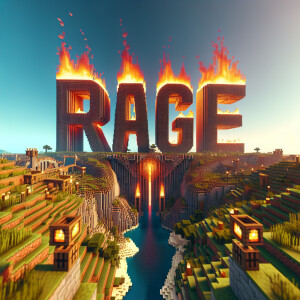 telegram ragemine minecraft server, minecraft, text "rage", rage