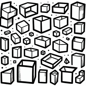 create a doodle with easy to color boxes