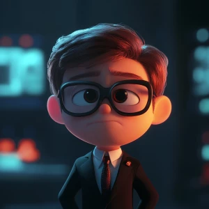 cute crypto spy in pixar
