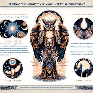 Create a brand mascot that conveys wisdom and knowledge, akin to...