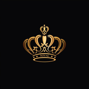 Design a luxurious logo for an Instagram account named 'Royalty...
