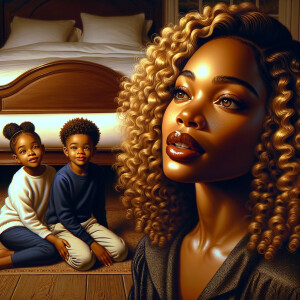 Hyper realistic glossy very detailed oil painting chibi African...