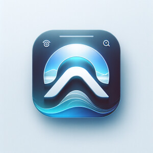 “Create a modern app icon for the Arc Browser that fits the iOS...