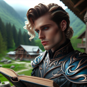 Caranthir-Ar-Fieniel from the Witcher. Black eldritch armor. Pal...