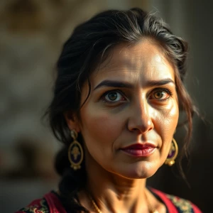 Ultra detailed and textured 32k UHD HDR Image of an Iranian fema...