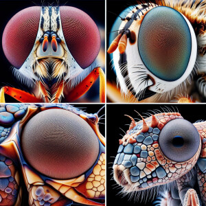 Cute hybrid animals with big eyes