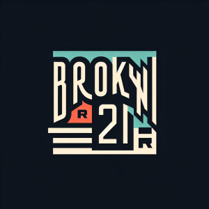Custom logo for text «Brooklyn 2r»