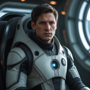 August Heart in his Godspeed suit