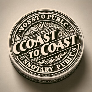 A notary that reads "coast to coast"