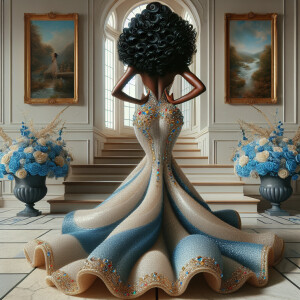 hyper realistic air brushed oil painting art image of a beautifu...