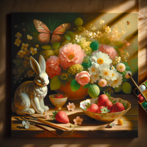 Decorative still life "Spring"