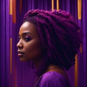 Create an ultra high resolution 3D image of a beautiful African...