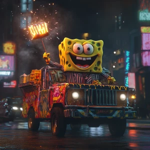"SpongeBob SquarePants reimagined as a fearless underground stre...