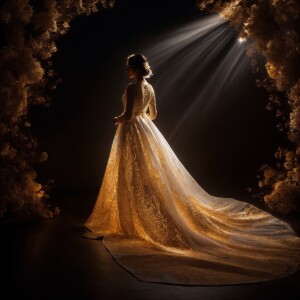 ✨️Prompt:
A mesmerizing white light drawing of a female silho...