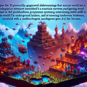 hybrid of Valheim and Terraria games