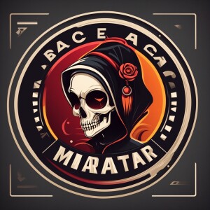 Design a circular logo featuring a cartoon character of a [sexy...