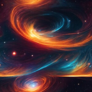 In the midst of a celestial ballet, an elysian eerie solar flare...