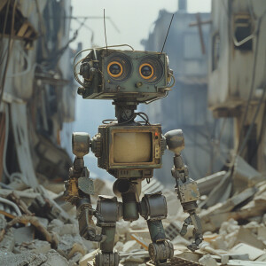 1980s Short Circuit Johny 5 on the war path