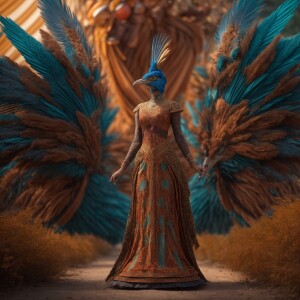 Create an 8K UHD, hyper-realistic 3D motion graphic of a deity e...